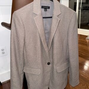 Ann Taylor Beige Long Blazer